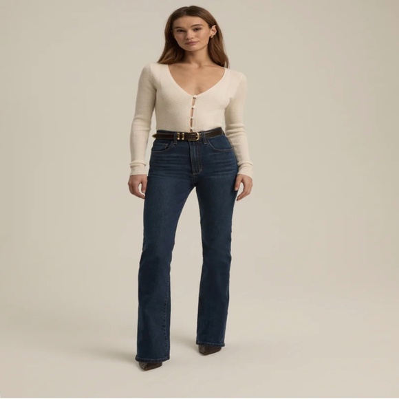 Favorite Daughter Denim - Favorite Daughter Valentina Super High Rise Slim Mini Bootcut Woodside Size 24